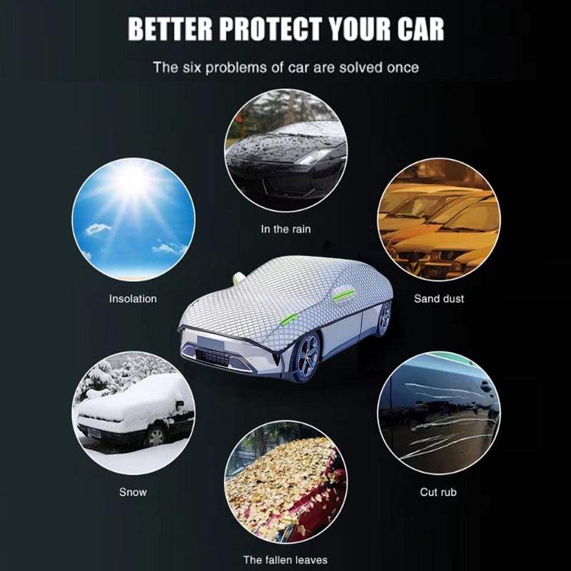 Car Heat Insulation Cover,Car Windshield Cover Used for Windproof Waterproof Windshield Cover for Ice and Snow, All-Season Versatility Universal Fit Suv/Truck/Sedan - Image 5